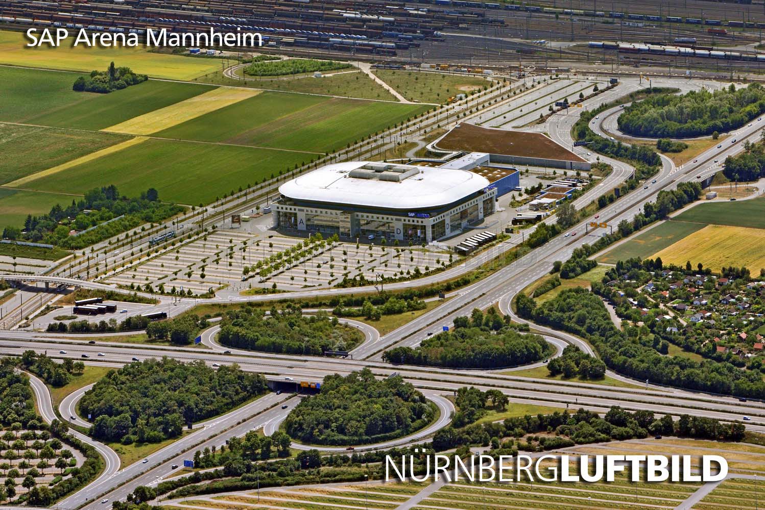 SAP Arena Mannheim, Luftaufnahme