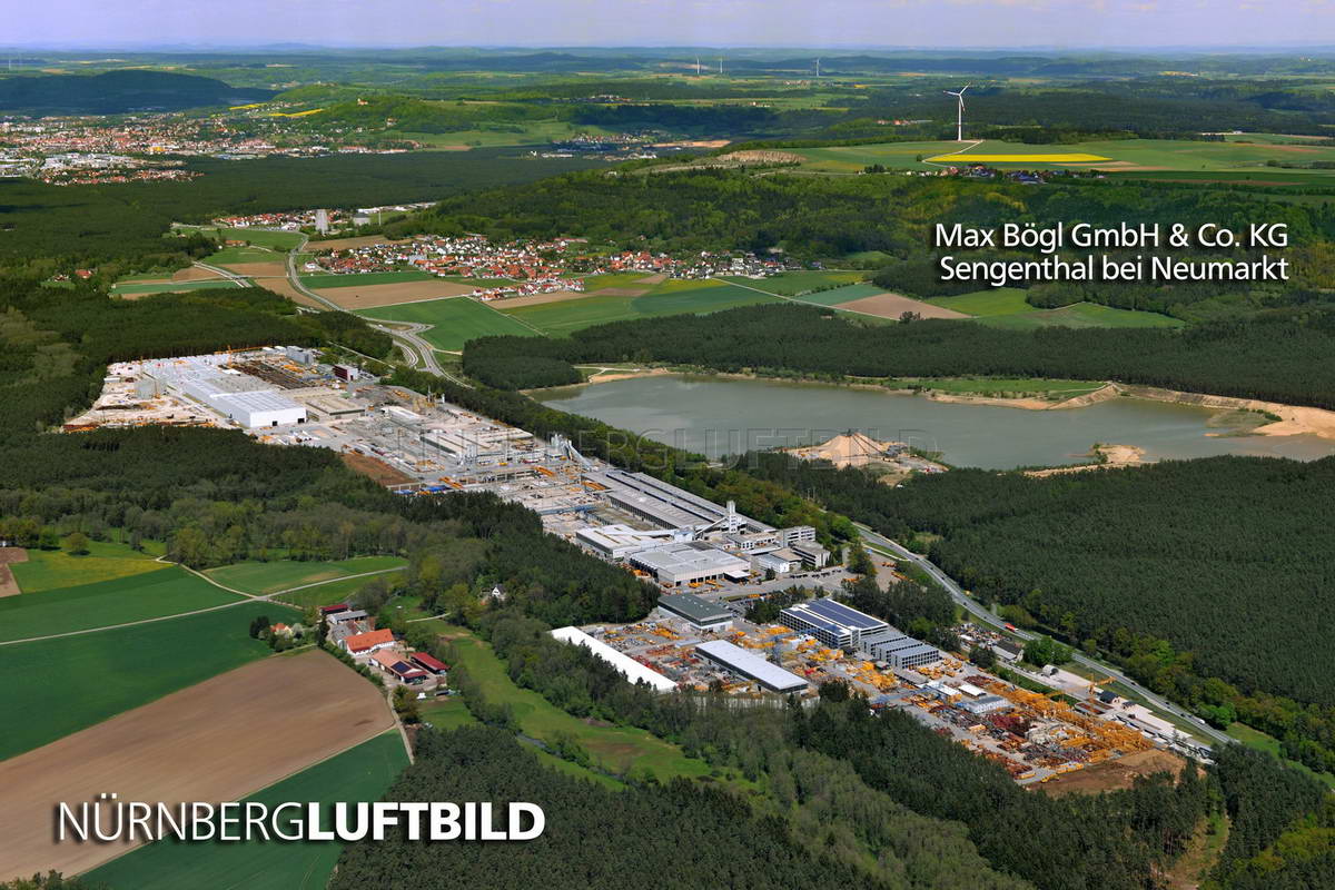 Max Bögl GmbH & Co. KG, Sengenthal bei Neumarkt, Luftaufnahme