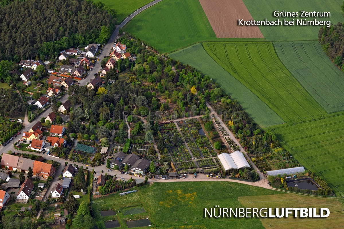 Grünes Zentrum, Krottenbach bei Nürnberg, Luftbild