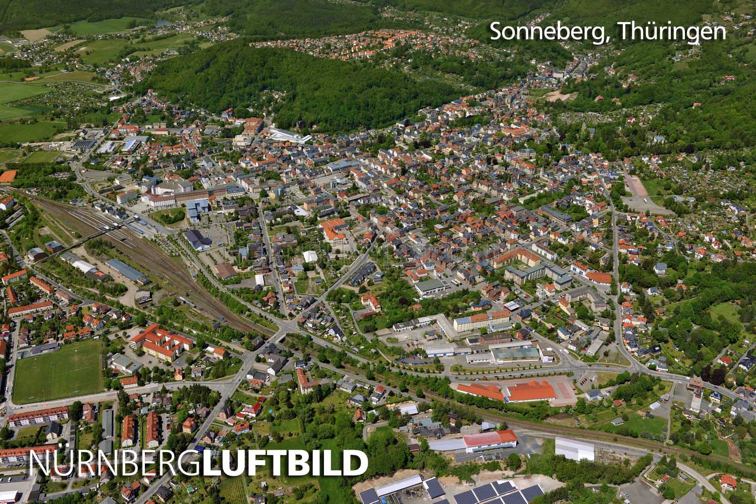 Sonneberg, Luftaufnahme
