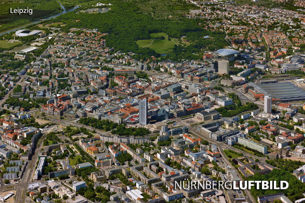 Leipzig, Luftaufnahme