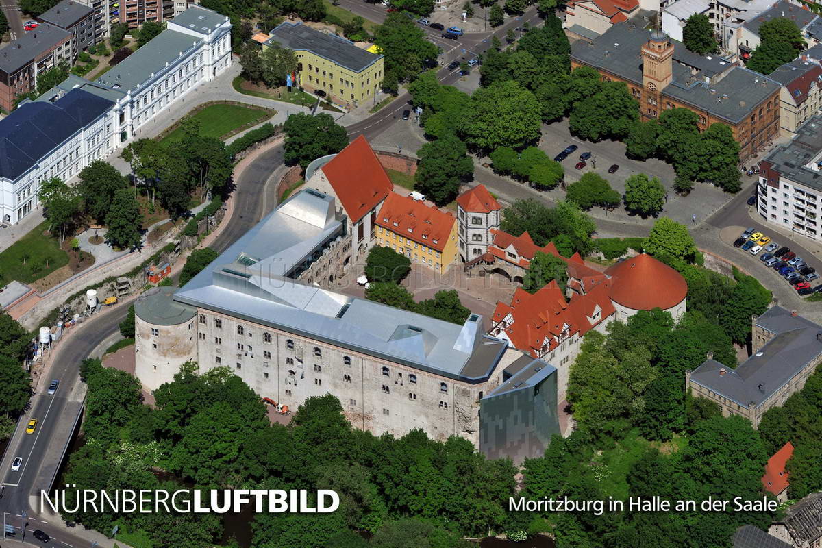 Moritzburg in Halle an der Saale, Luftaufnahme