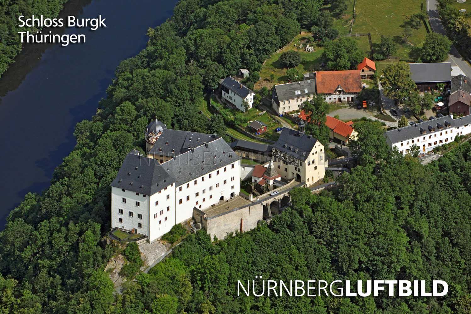 Schloss Burgk, Luftaufnahme