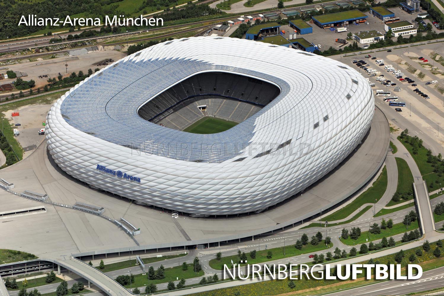 Allianz-Arena München, Luftaufnahme