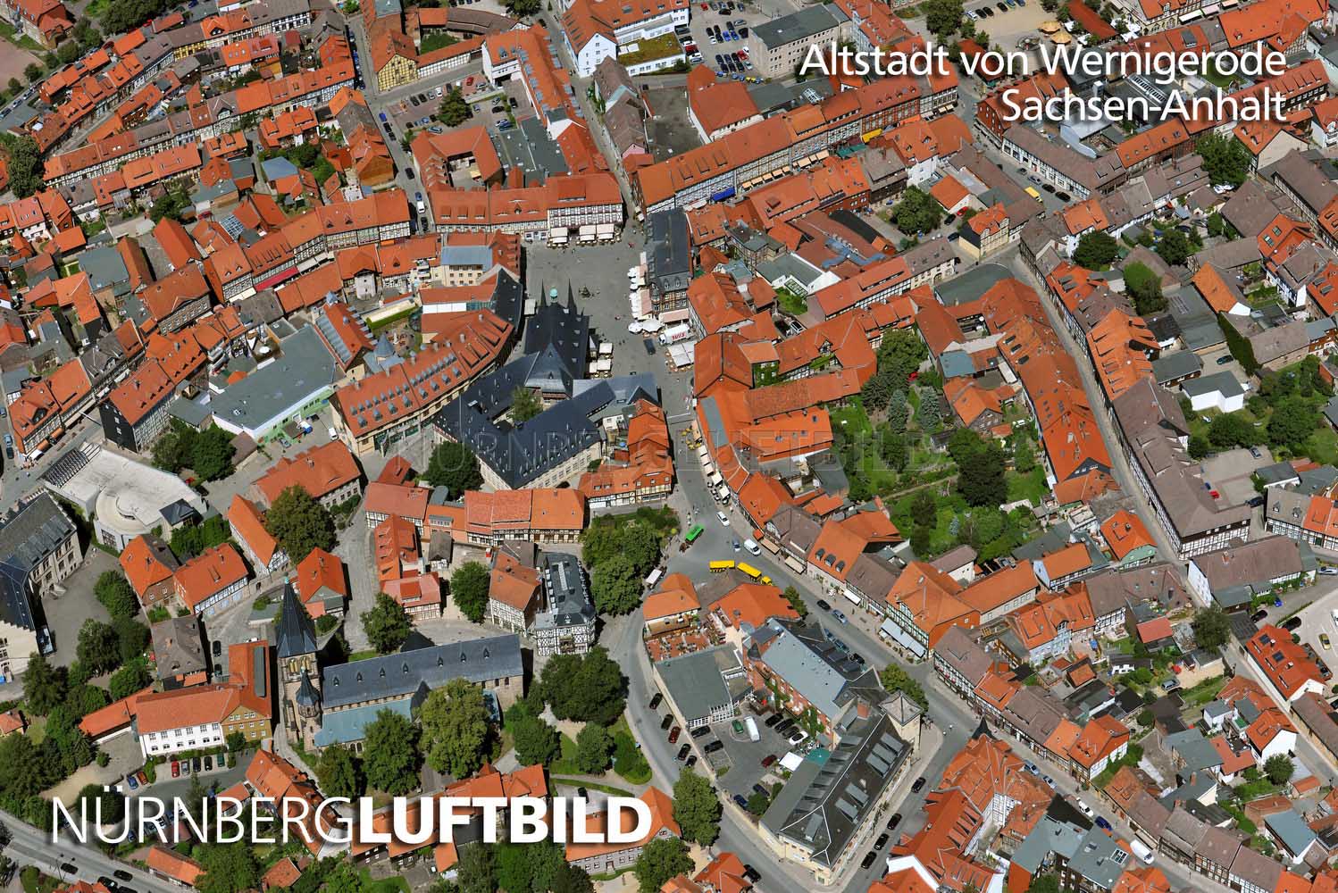 Altstadt von Wernigerode, Luftaufnahme