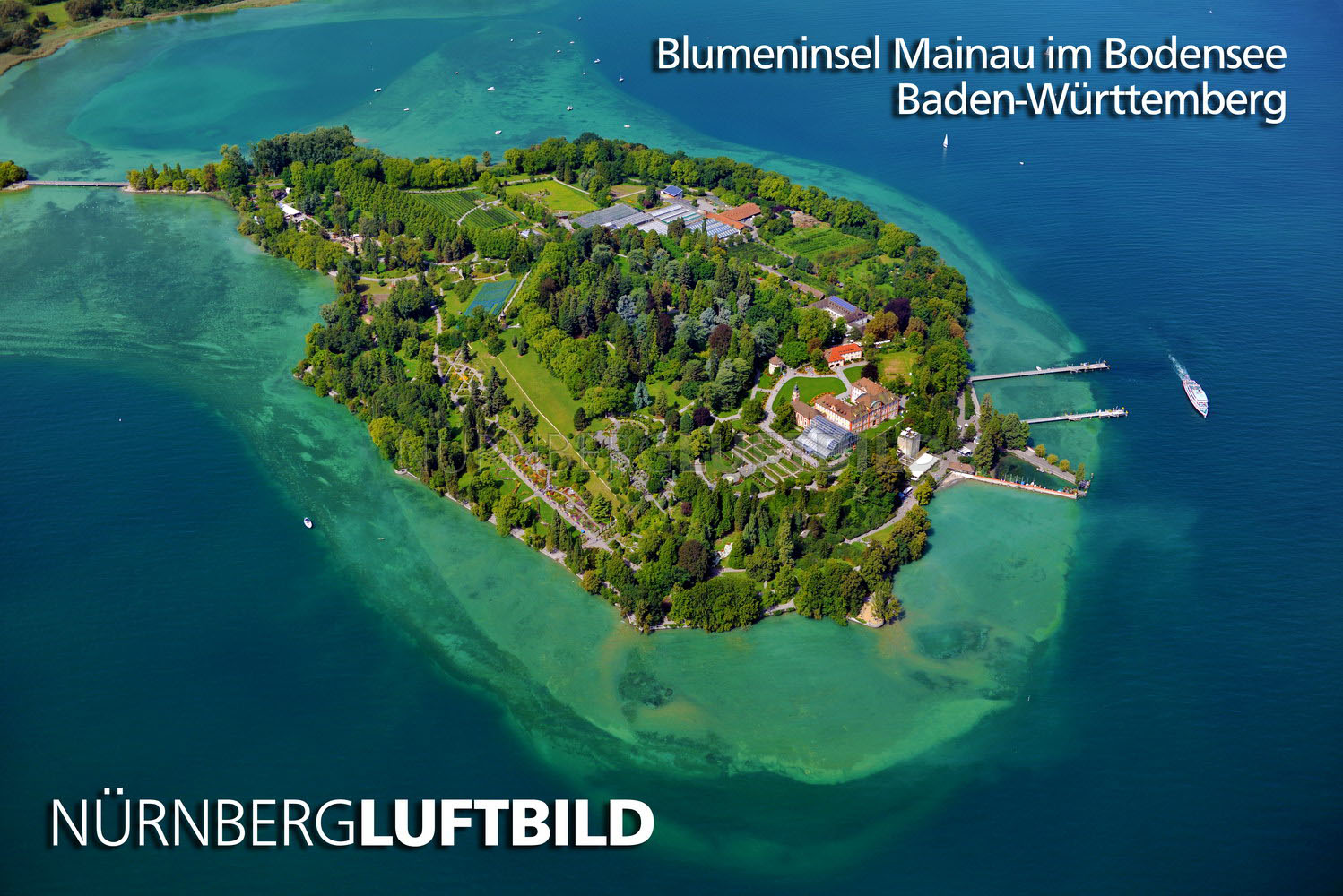 Insel Mainau am Bodensee, Luftbild