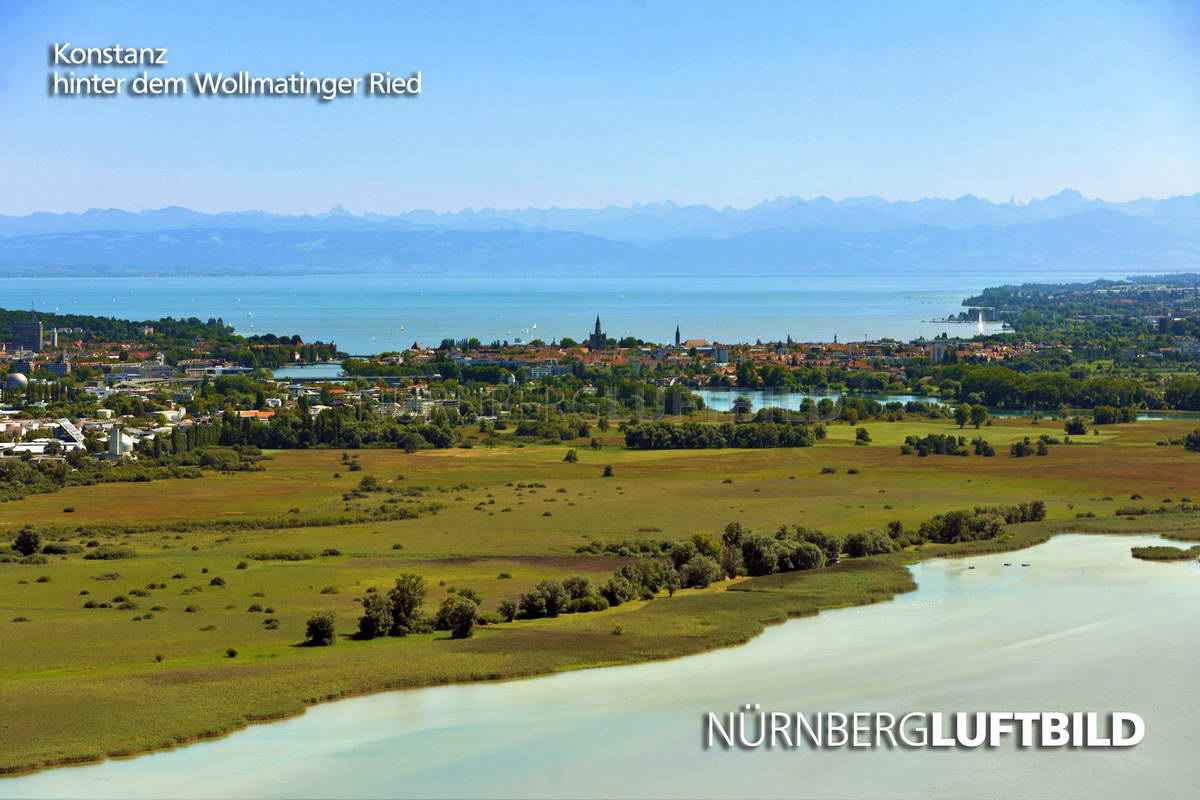 Konstanz, hinter dem Wollmatinger Ried, Luftaufnahme