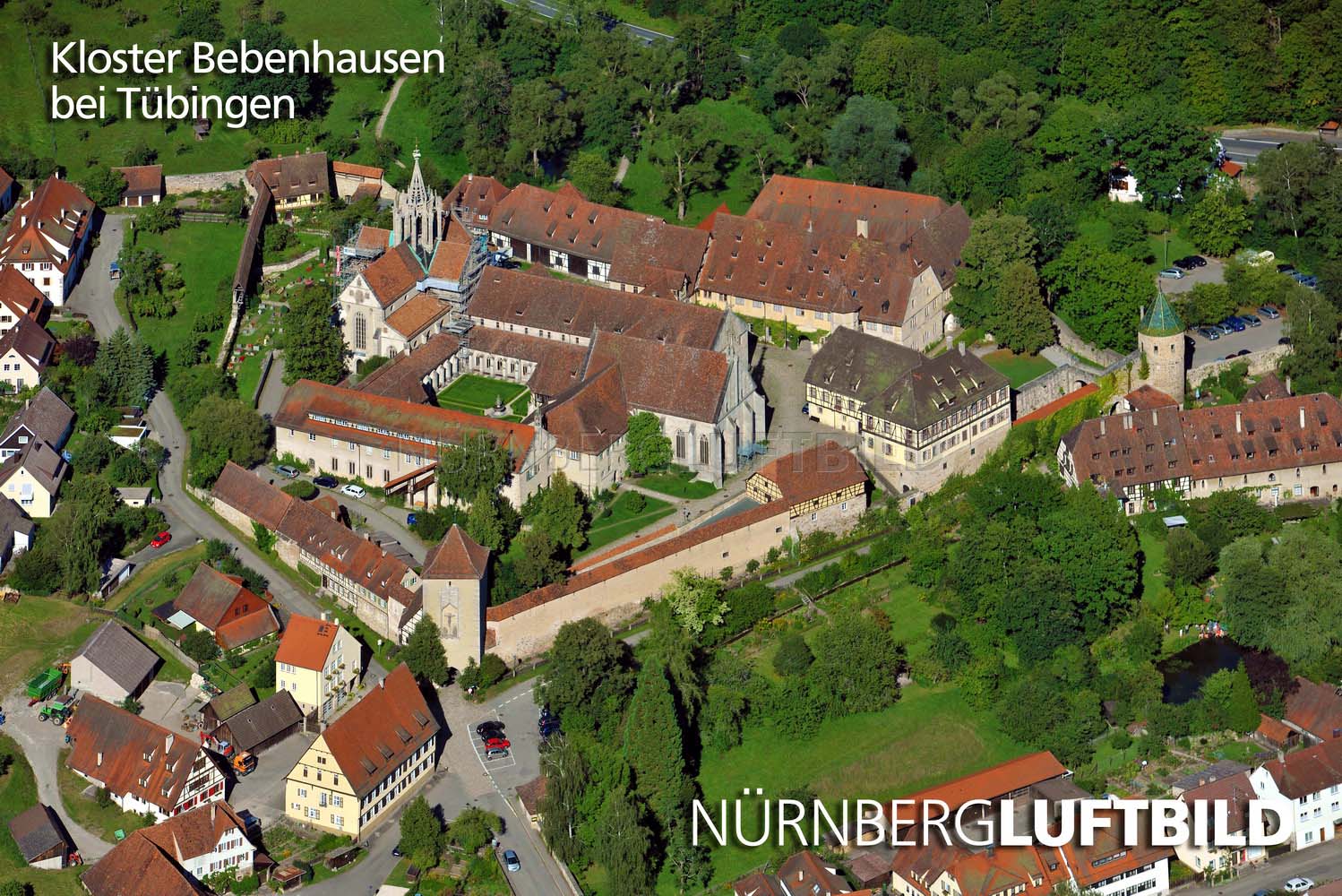 Kloster Bebenhausen bei Tübingen, Luftbild