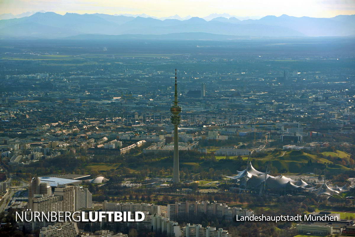 Landeshauptstadt München, Luftaufnahme