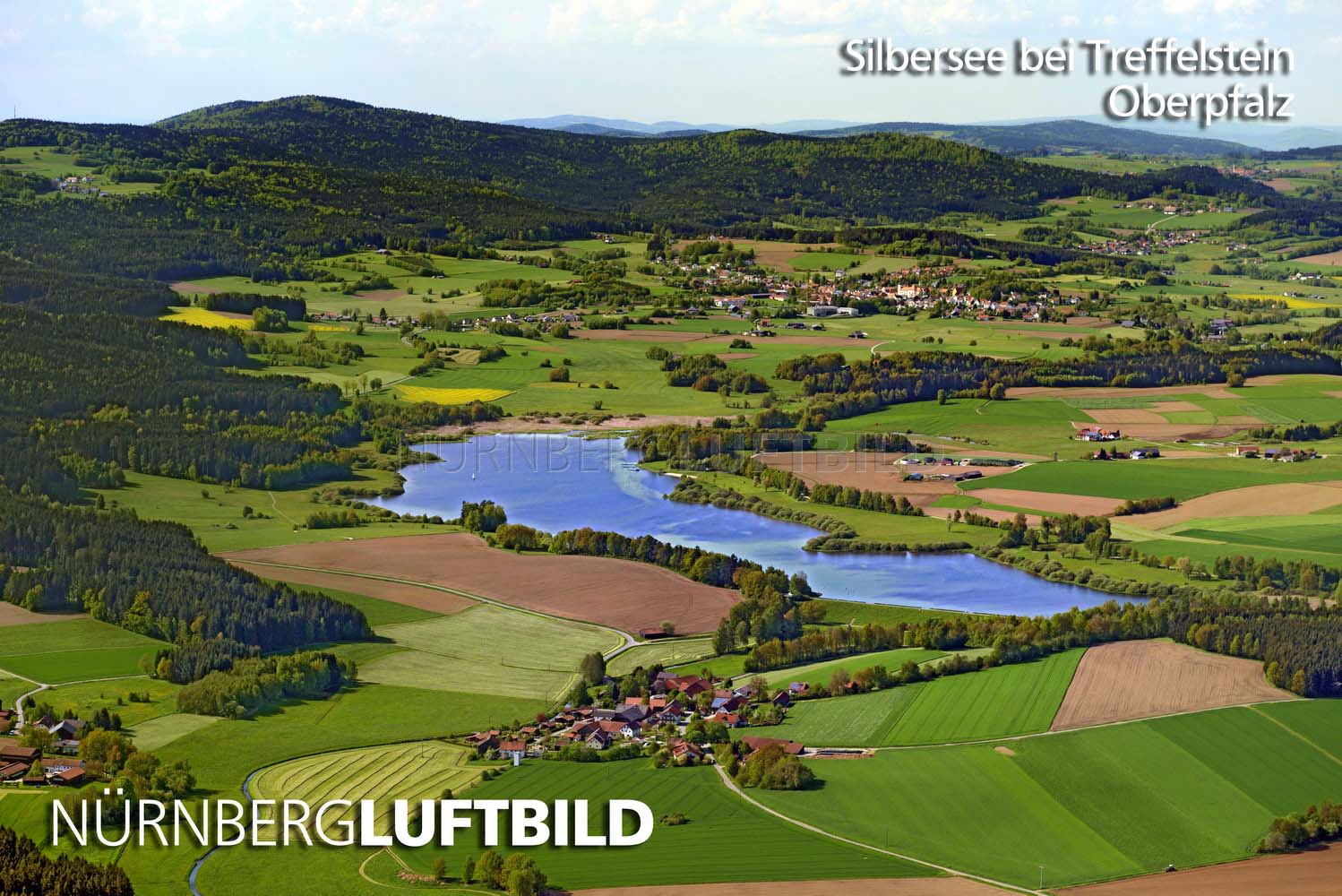 Silbersee bei Treffelstein, Luftaufnahme
