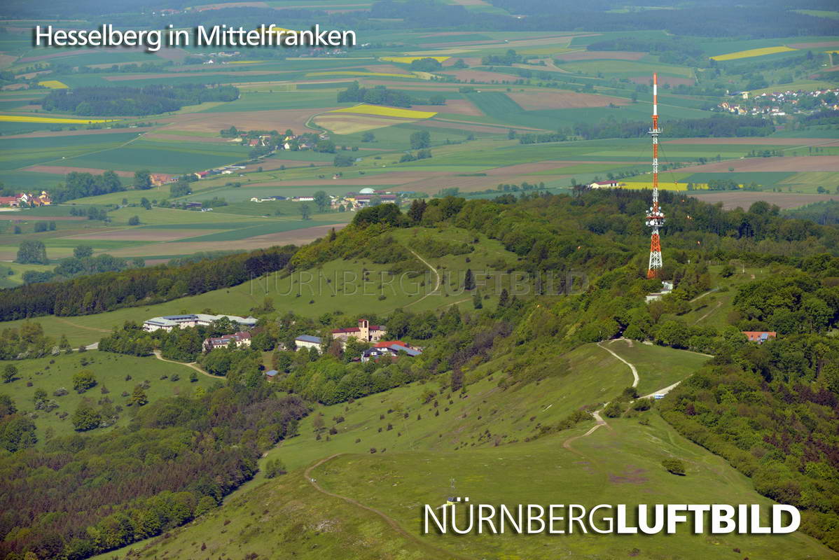 Hesselberg in Mittelfranken, Luftaufnahme