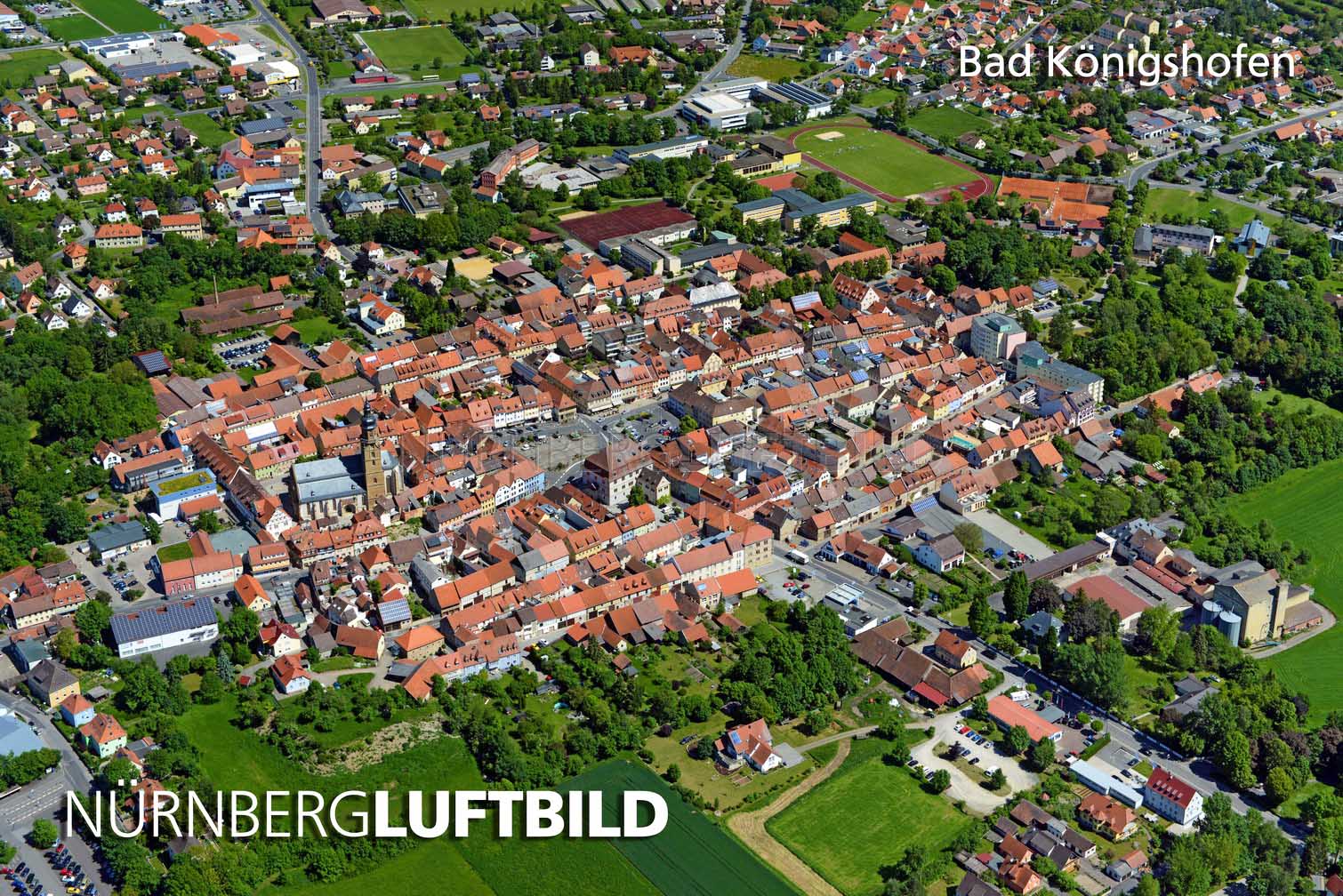 Bad Königshofen, Luftaufnahme