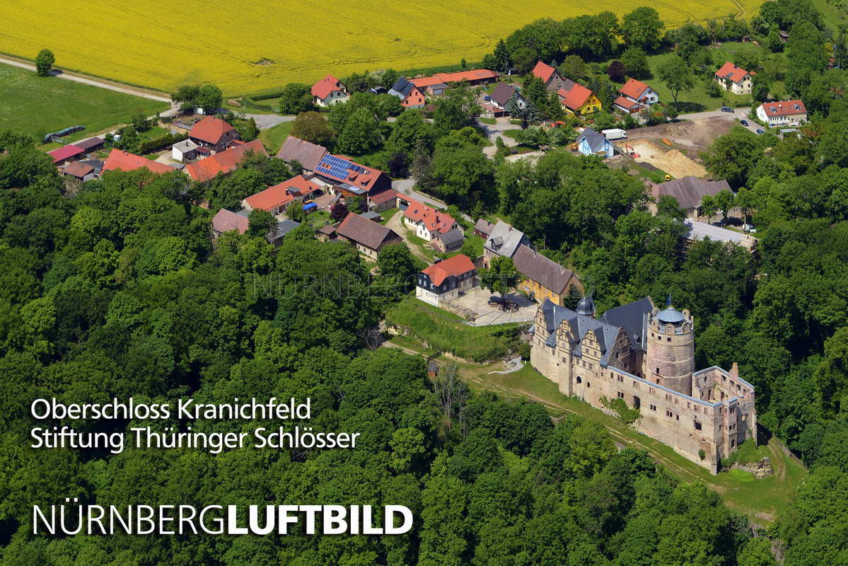 Oberschloss Kranichfeld, Luftaufnahme