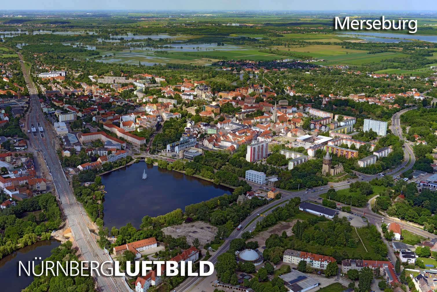Merseburg, Luftaufnahme