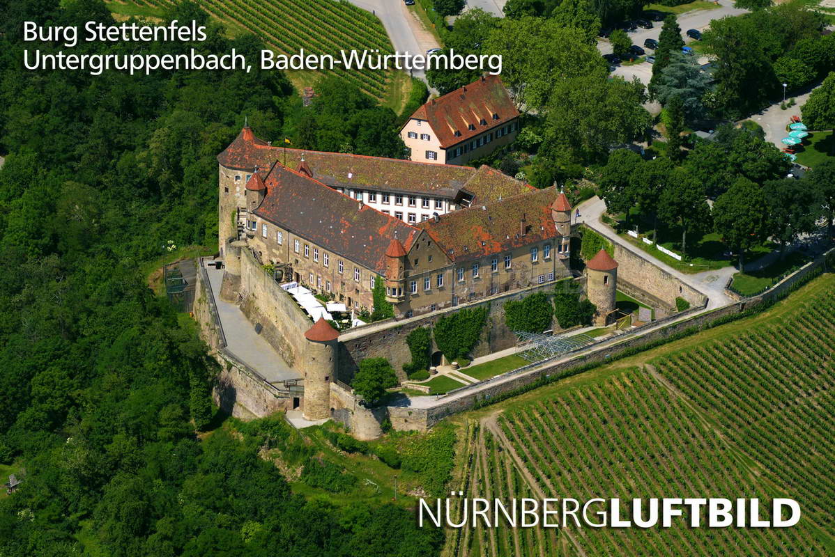 Burg Stettenfels, Untergruppenbach, Luftaufnahme