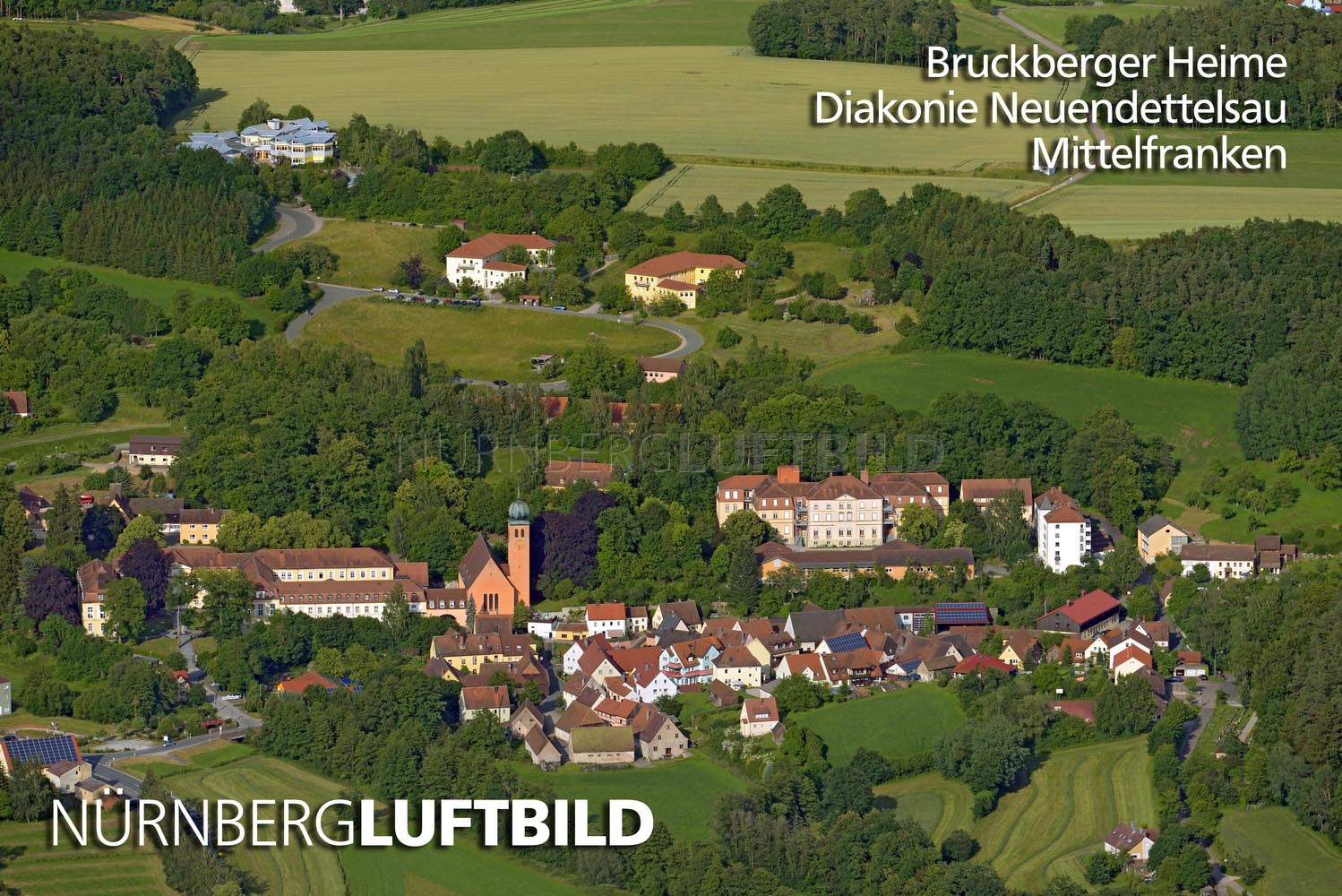 Bruckberger Heime, Diakonie Neuendettelsau, Luftbild