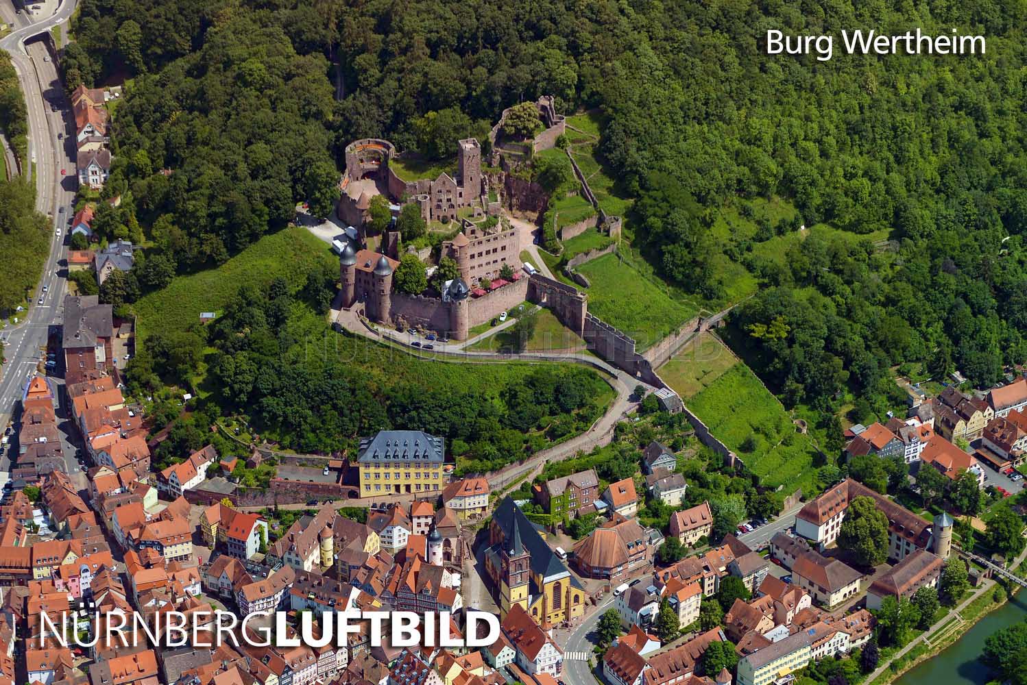 Burg Wertheim, Luftaufnahme