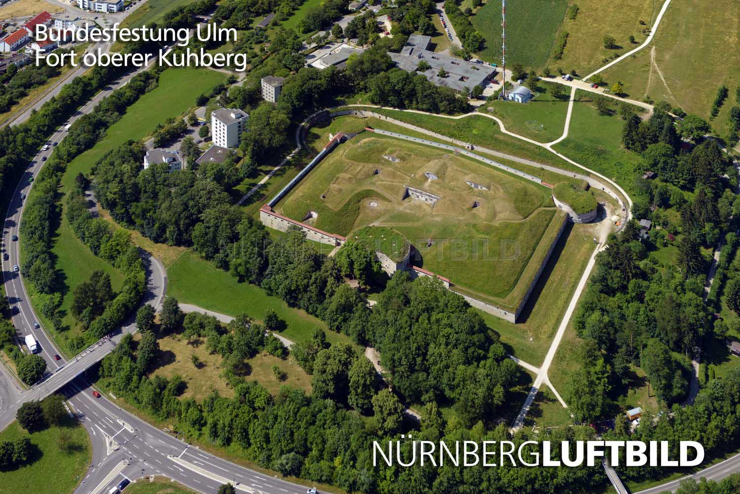 Bundesfestung Ulm, Fort oberer Kuhberg, Luftaufnahme
