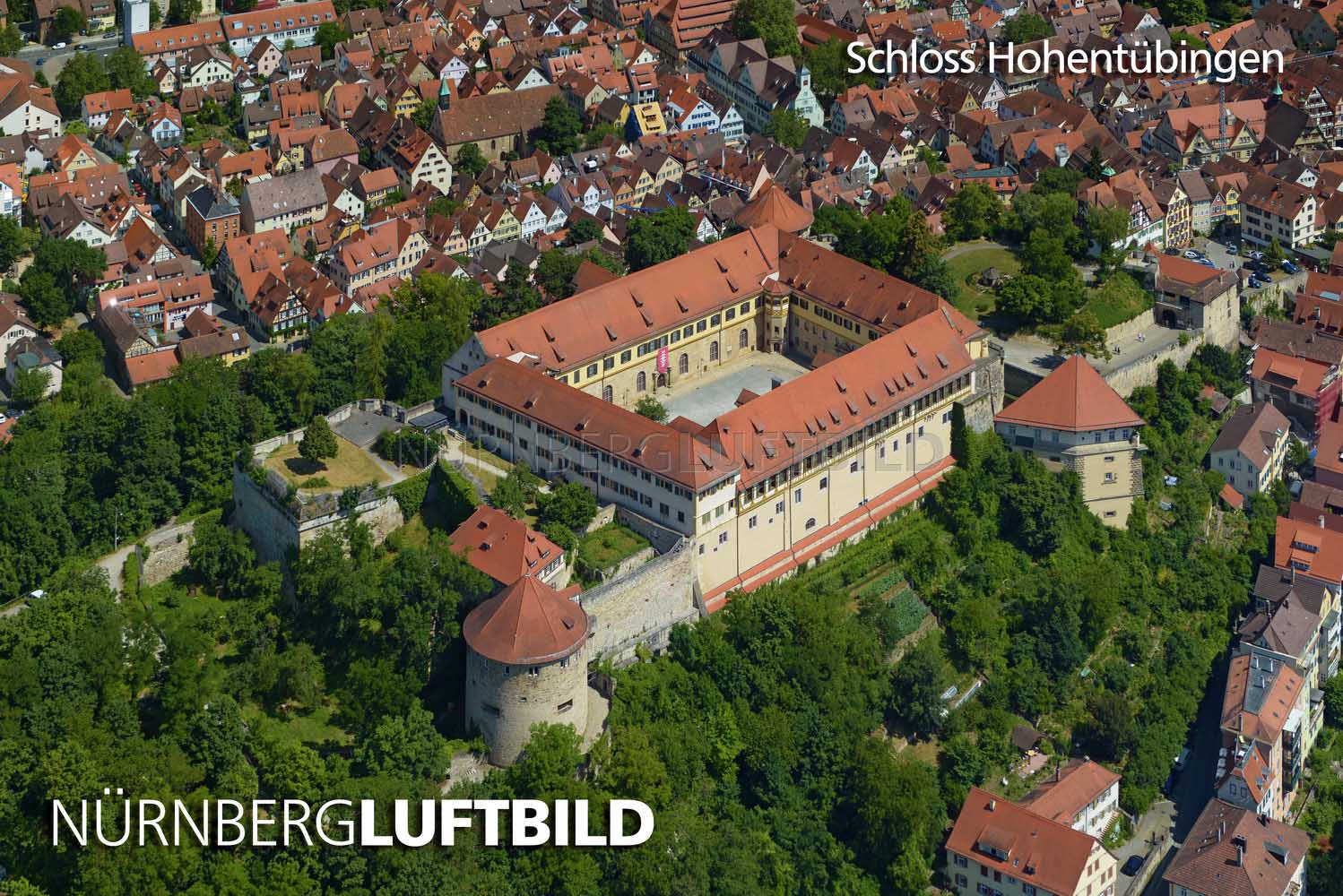 Schloss Hohentübingen, Luftaufnahme