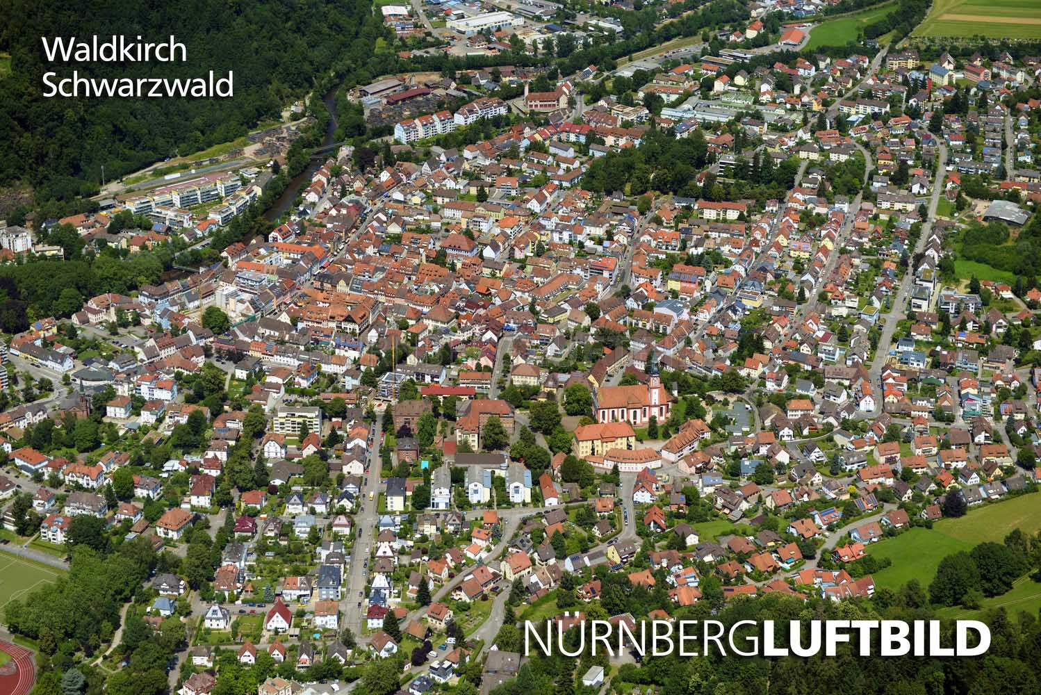 Waldkirch, Schwarzwald, Luftaufnahme