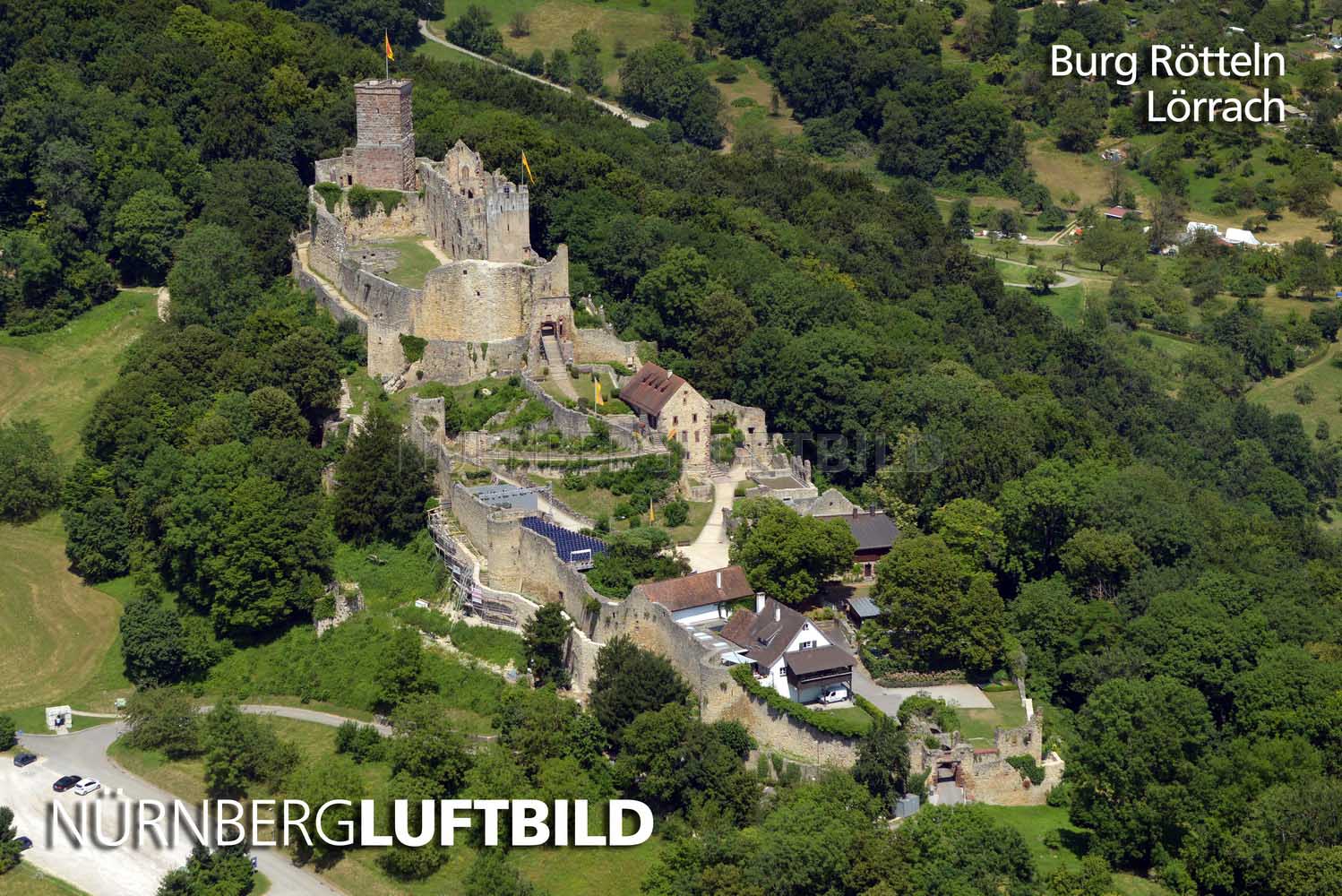 Burg Rötteln, Luftbild