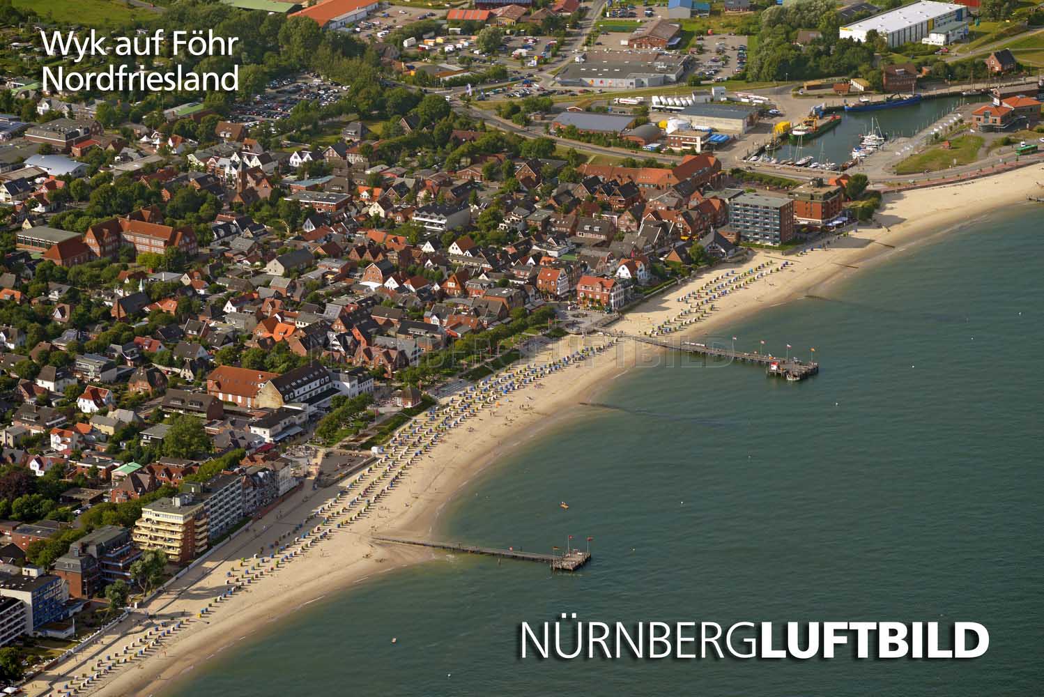 Wyk auf Föhr, Nordfriesland, Luftbild
