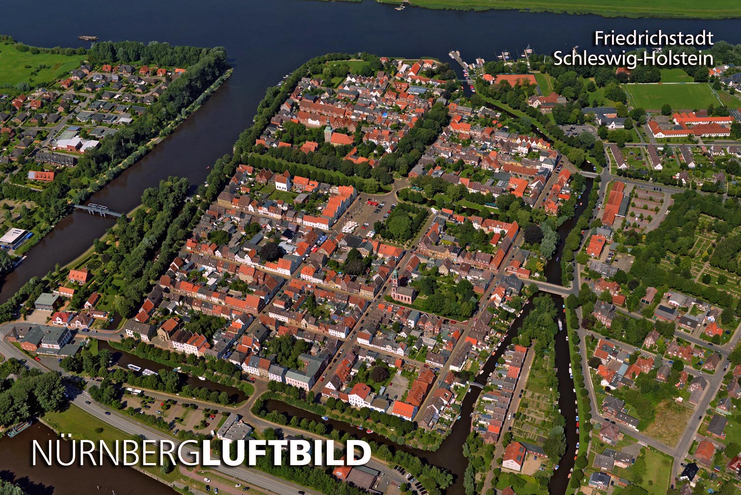 Friedrichstadt, Luftaufnahme