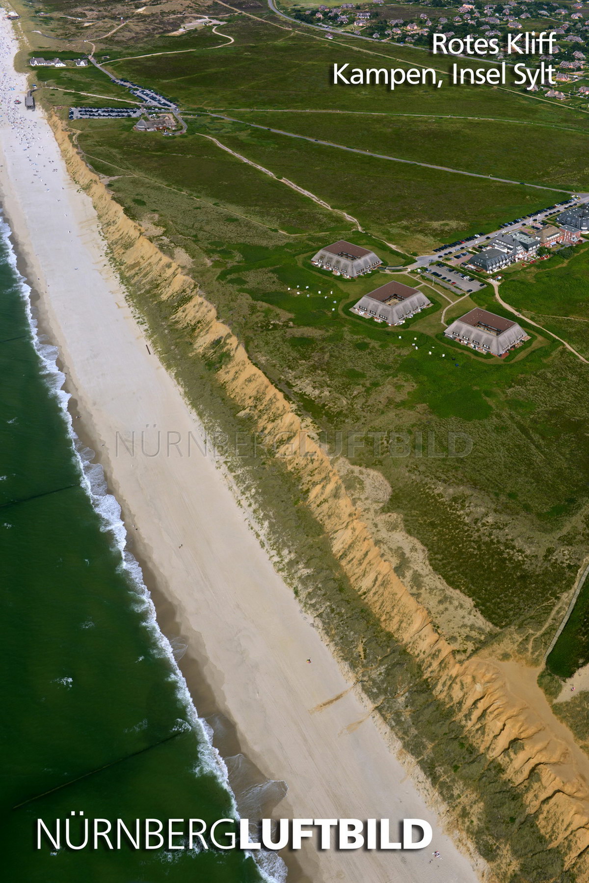 Rotes Kliff, Kampen, Insel Sylt, Luftbild