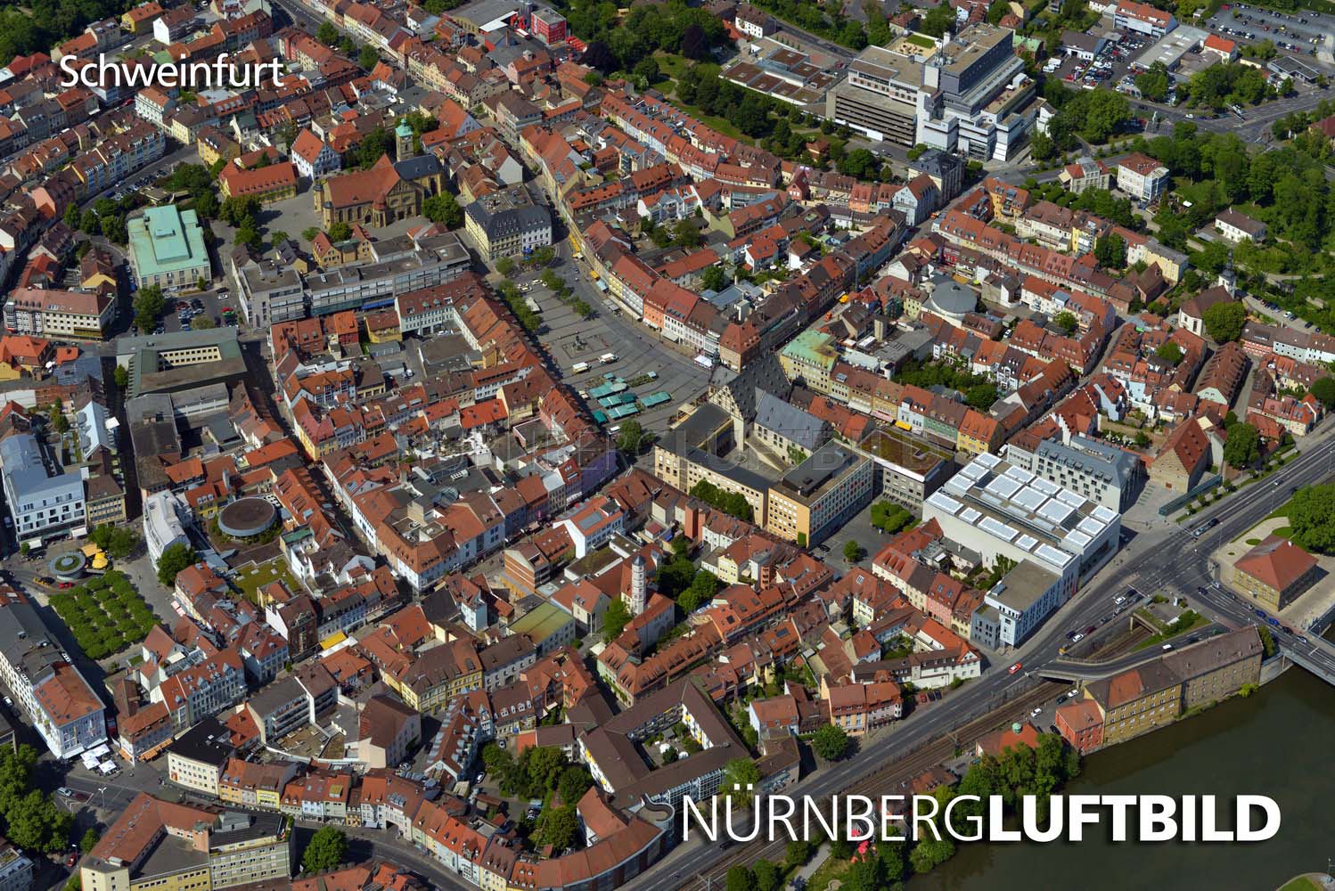 Altstadt Schweinfurt, Luftaufnahme