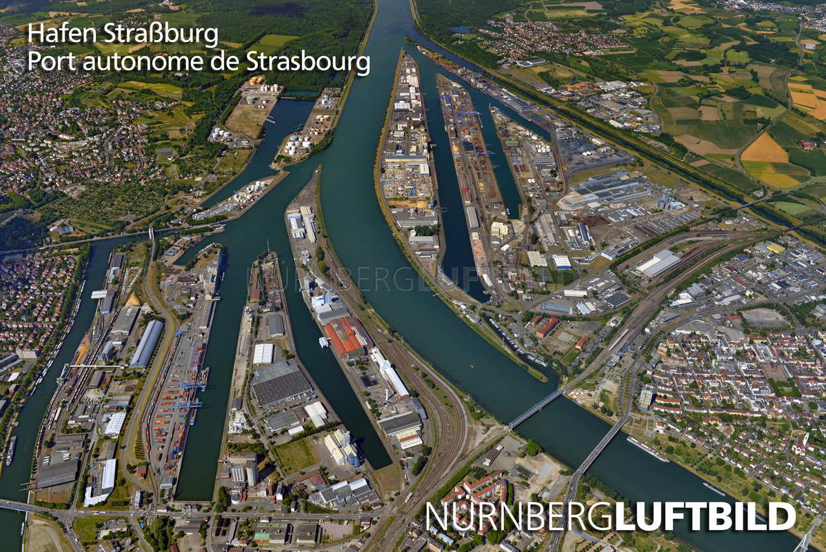Hafen Straßburg, Port autonome de Strasbourg, Luftaufnahme