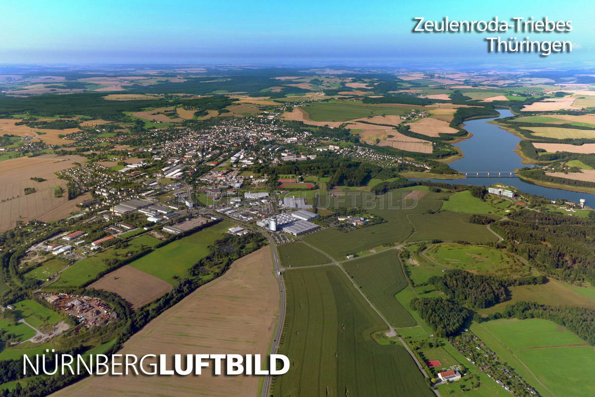 Zeulenroda-Triebes, Thüringen, Luftbild