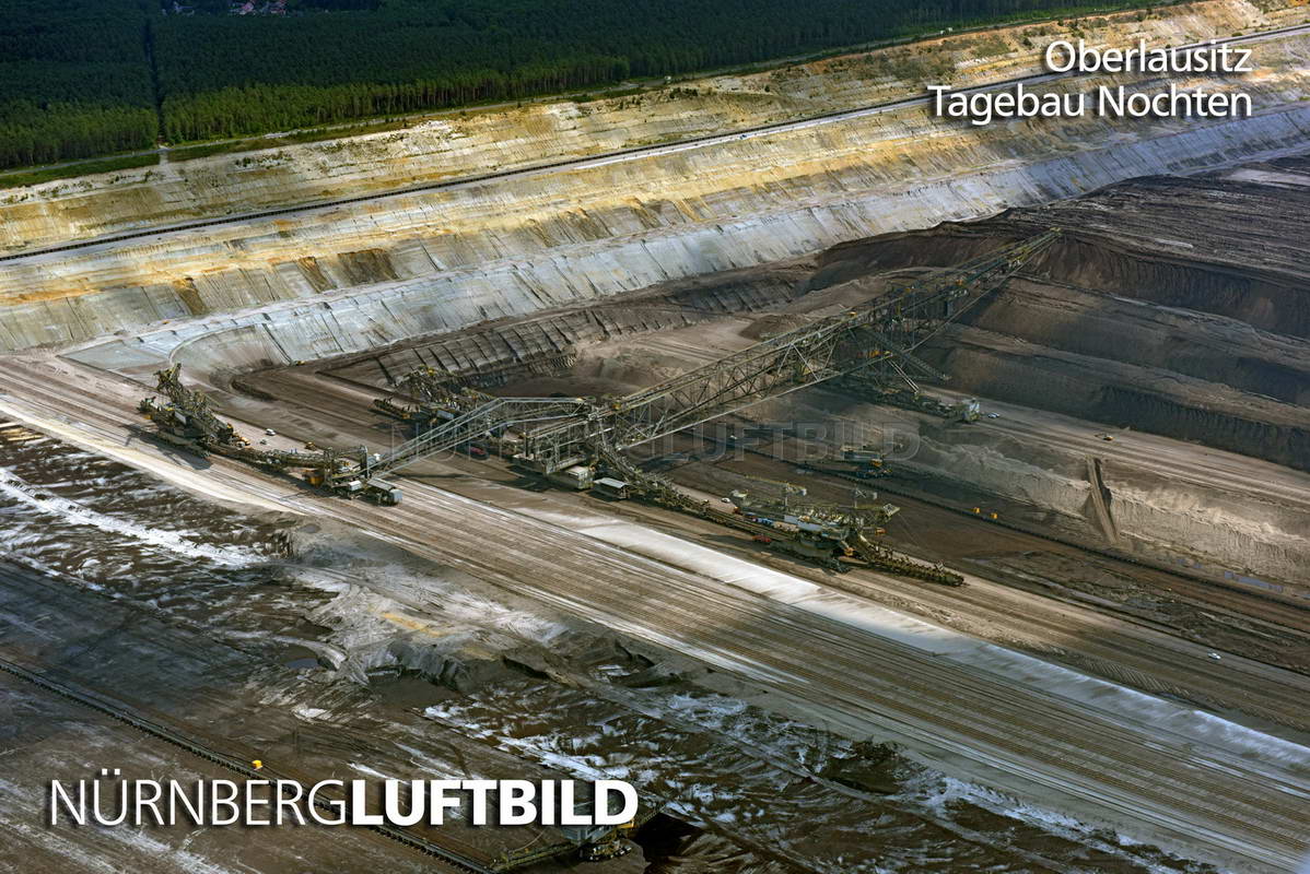 Tagebau Nochten, Oberlausitz, Luftbild