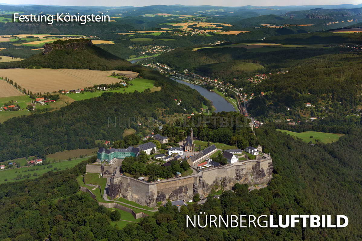 Festung Königstein, Luftaufnahme