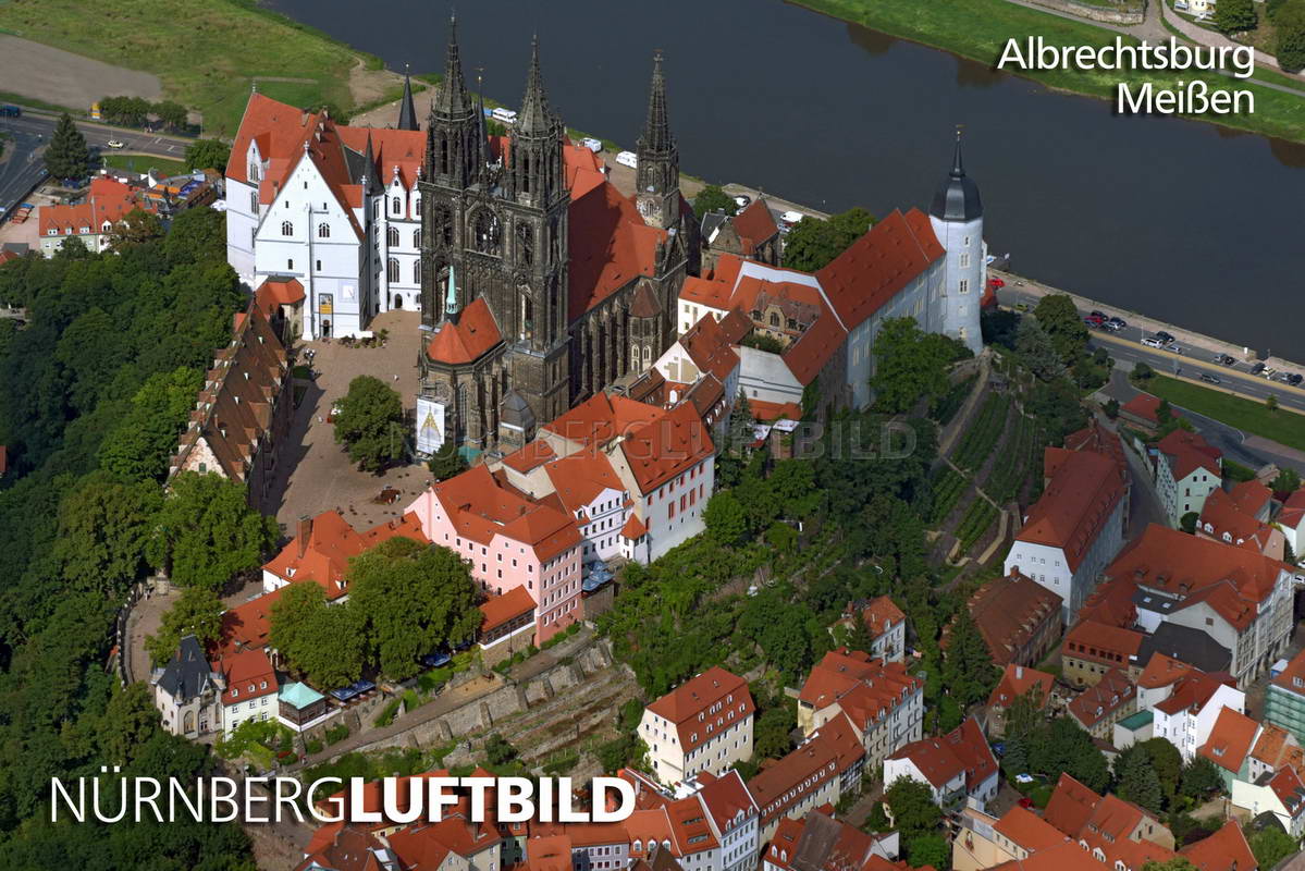 Albrechtsburg in Meißen, Luftaufnahme