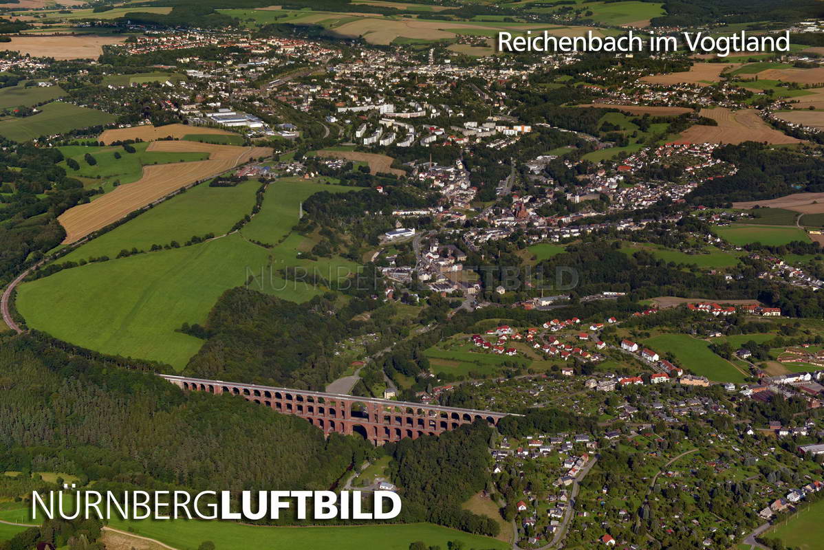 Reichenbach im Vogtland, Luftaufnahme