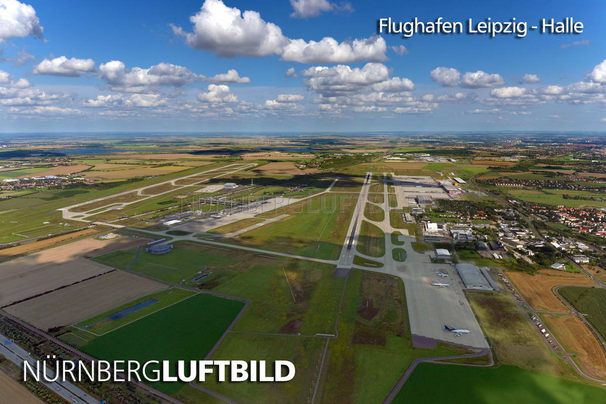 Flughafen Leipzig - Halle, Luftaufnahme