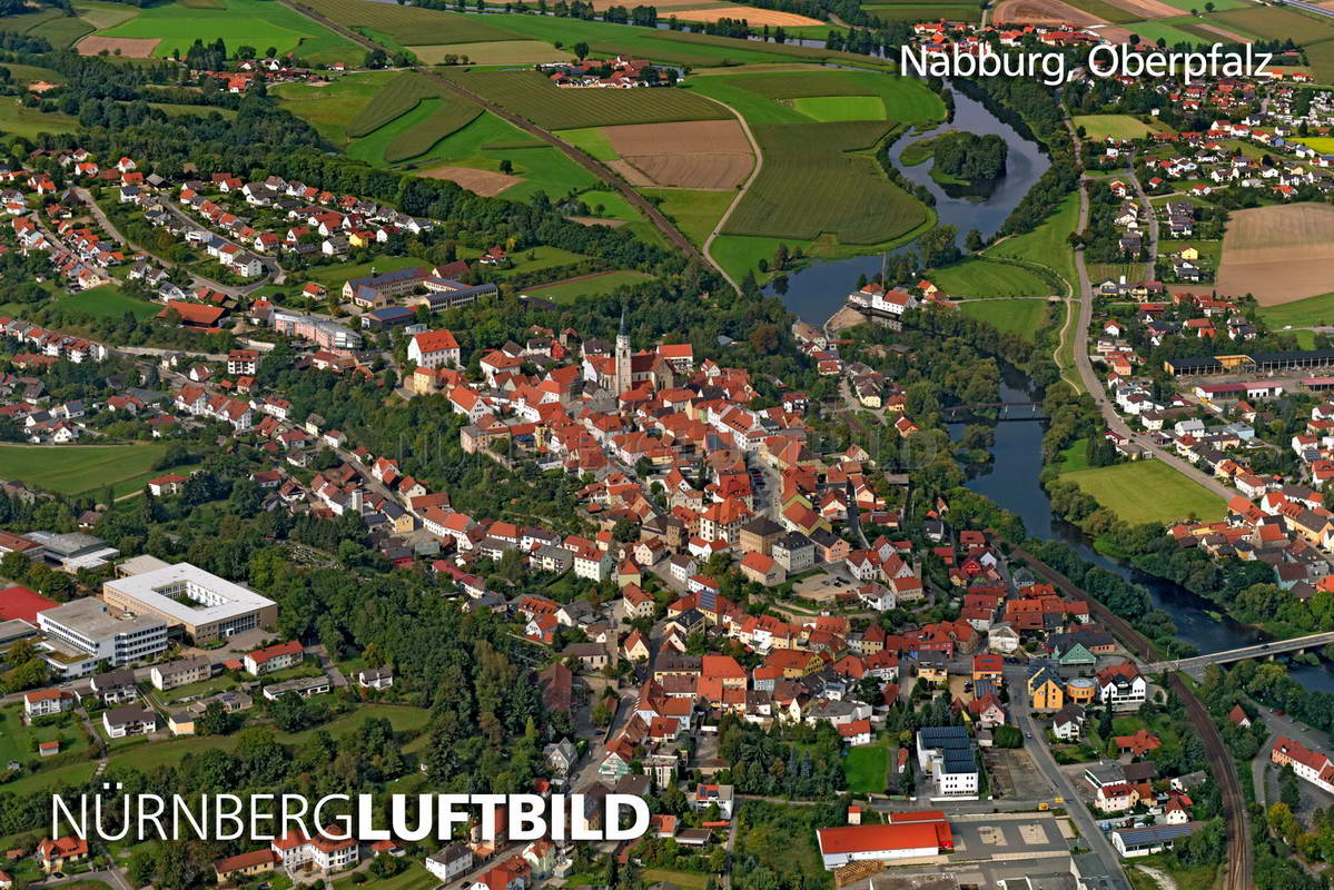 Nabburg in der Oberpfalz, Luftaufnahme