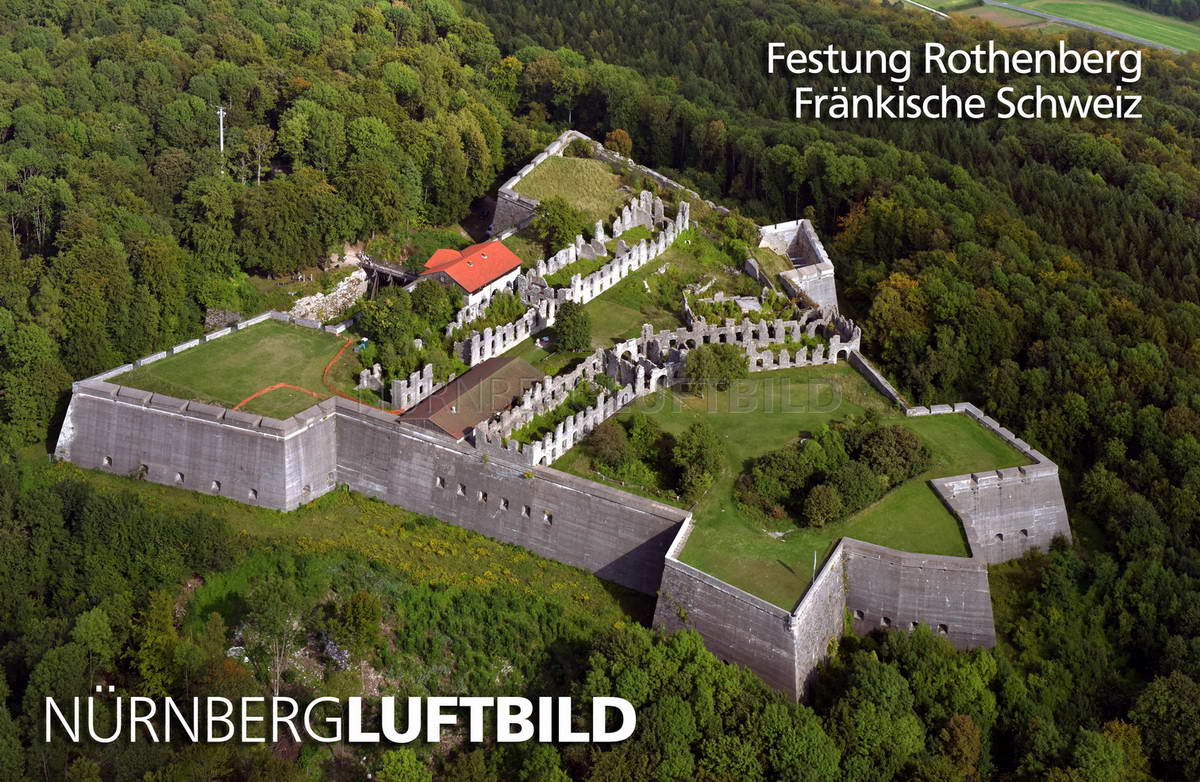 Festung Rothenberg in der Fränkischen Schweiz, Luftaufnahme