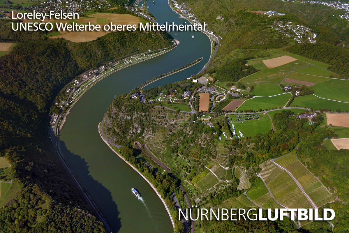 Loreley-Felsen, Luftaufnahme