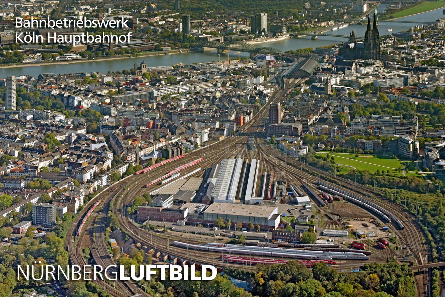 Bahnbetriebswerk Köln Hauptbahnhof, Luftbild