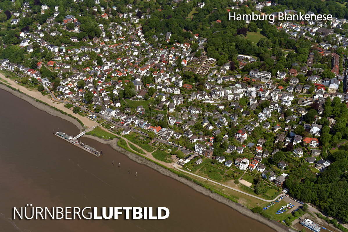 Hamburg Blankenese, Luftaufnahme