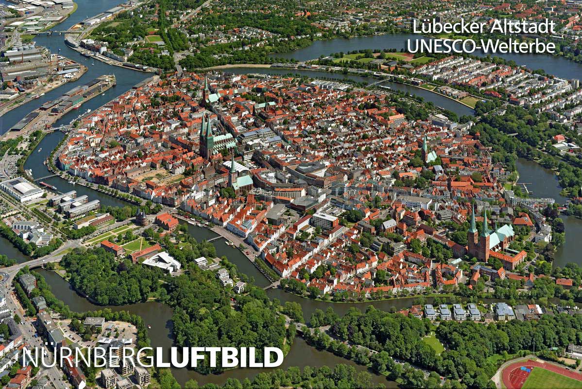 Lübecker Altstadt, Luftaufnahme