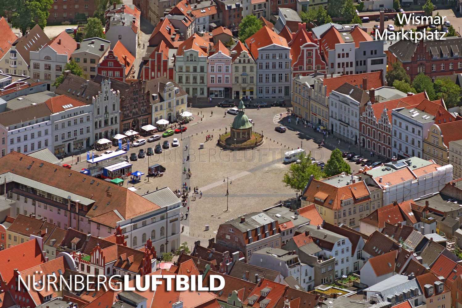 Wismar, Marktplatz, Luftaufnahme