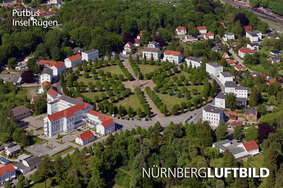 Putbus, Insel Rügen Luftaufnahme