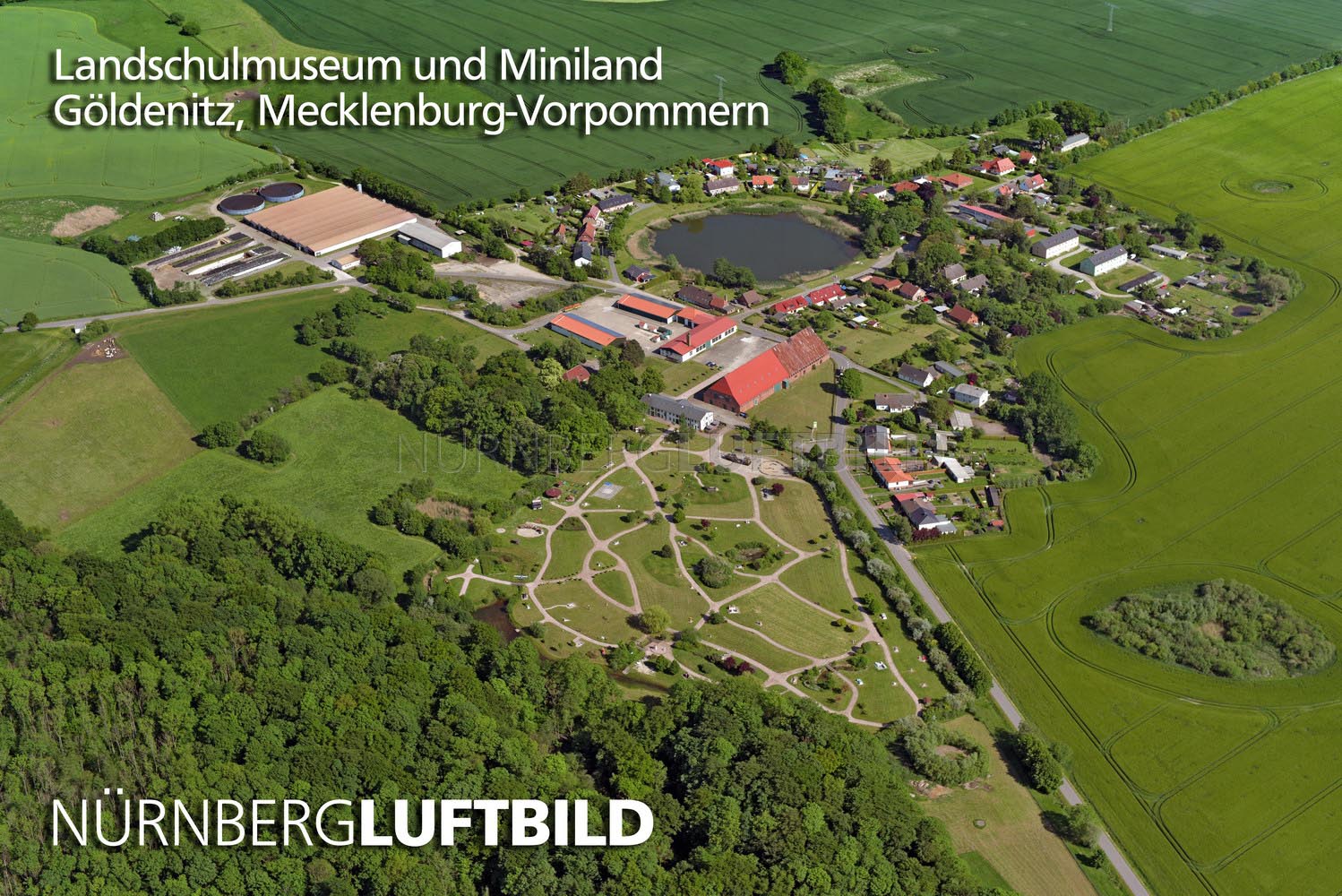 Landschulmuseum und Miniland Göldenitz, Luftaufnahme