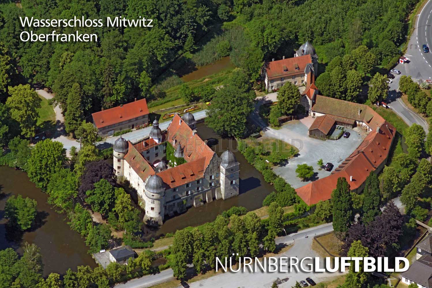 Wasserschloss Mitwitz, Luftaufnahme