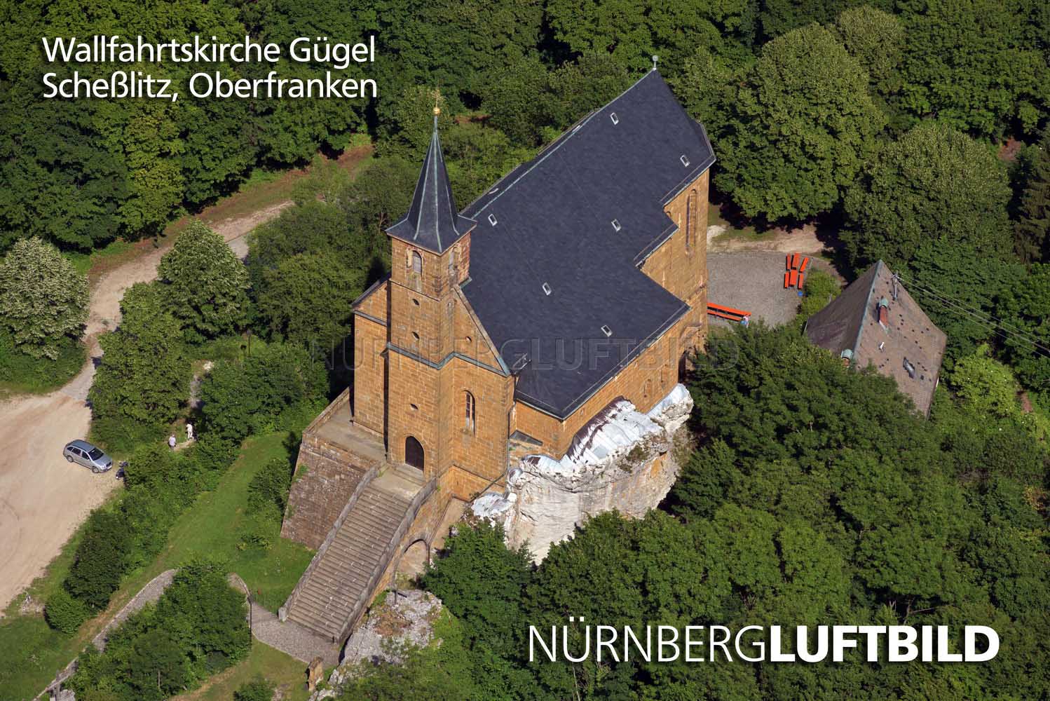 Wallfahrtskirche Gügel, Scheßlitz, Luftbild