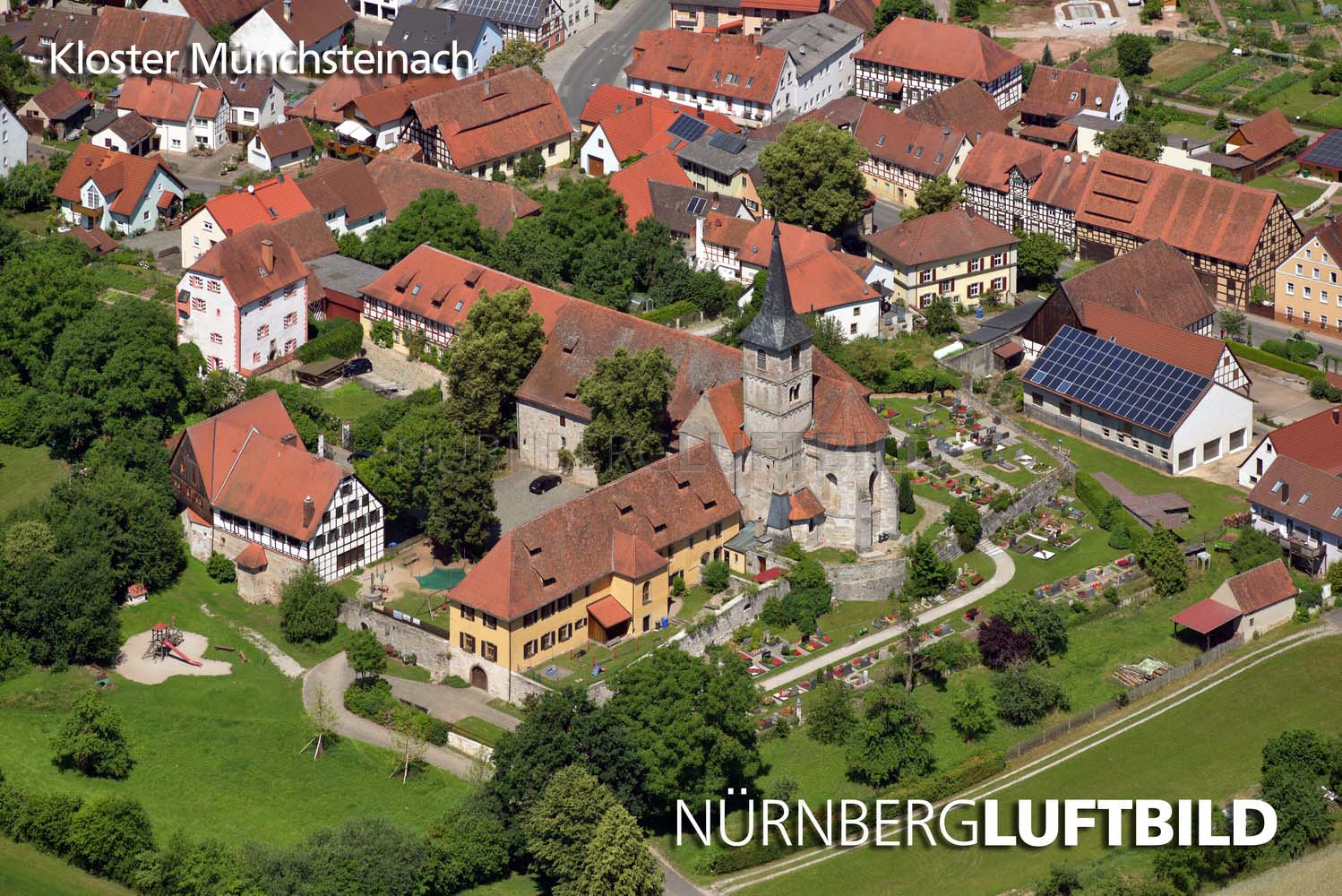 Kloster Münchsteinach, Luftbild