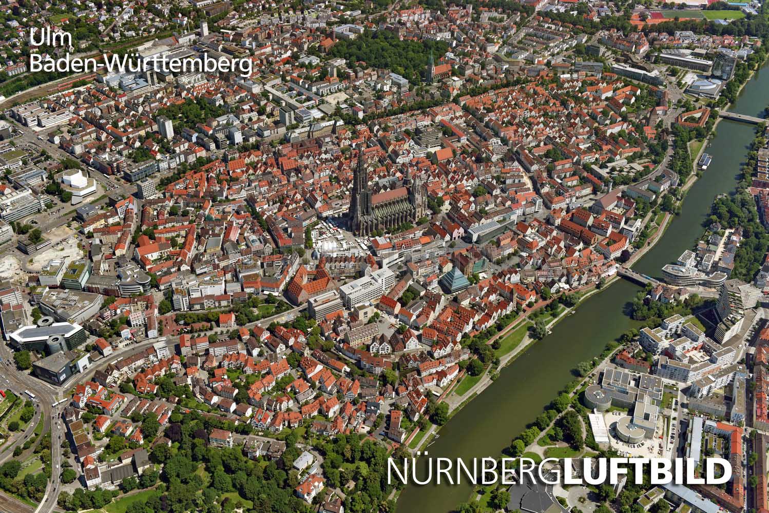 Ulm, Baden-Württemberg, Luftbild