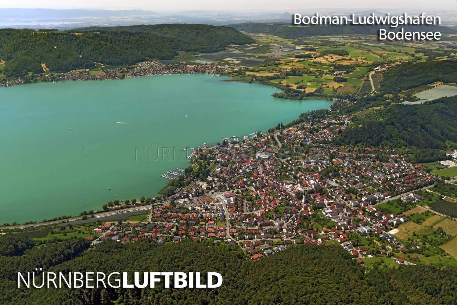 Bodman-Ludwigshafen, Bodensee, Luftbild